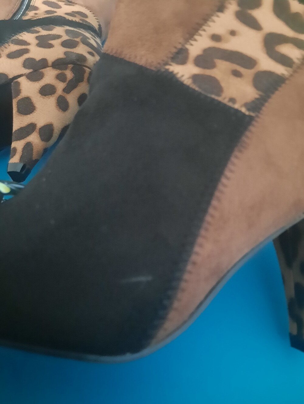 Patchwork Ankle Booties - Picture 4 of 6
